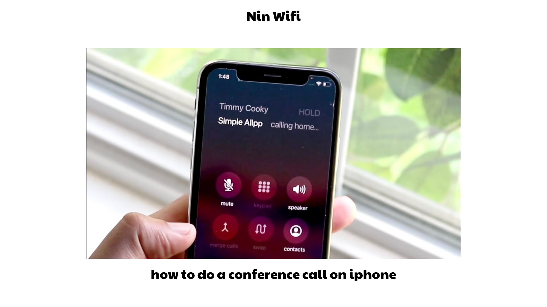 how to do a conference call on iphone